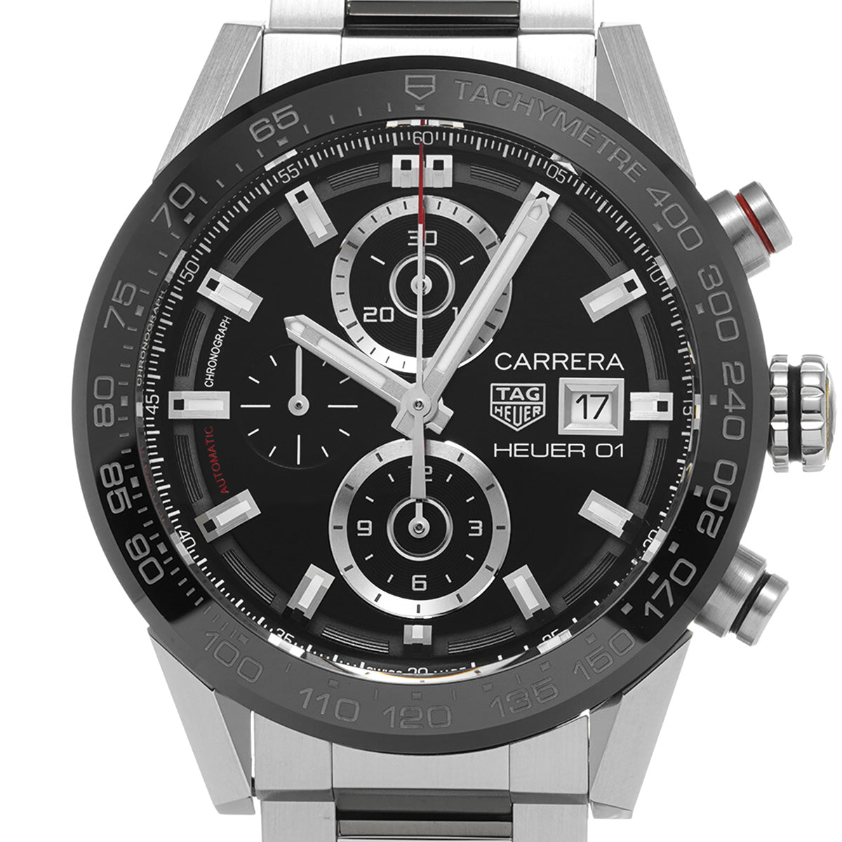 CARRERA Calibre Heuer 01 CAR201Z.BA0714 Black TAG HEUER Men's [Pre-Owned].