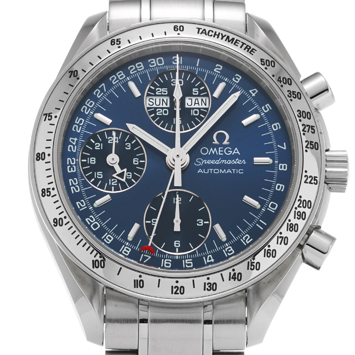 Speedmaster Triple Calendar 3523.80 Blue OMEGA Men's [Pre-Owned].