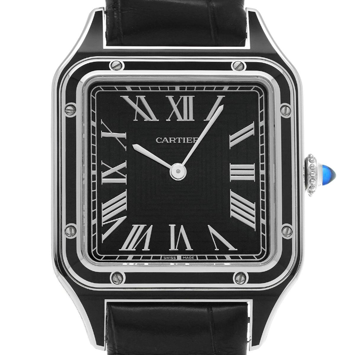 Santos Dumont LM WSSA0046 Black CARTIER Men's [Pre-owned]