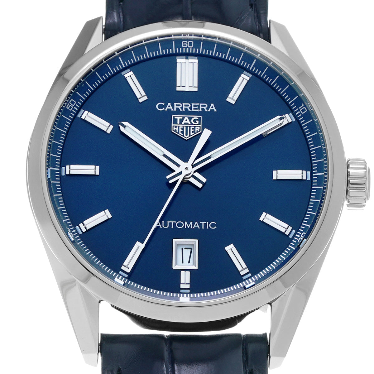CARRERA Calibre 5 Date WBN2112.FC6504 Blue TAG HEUER Men's [Pre-Owned].