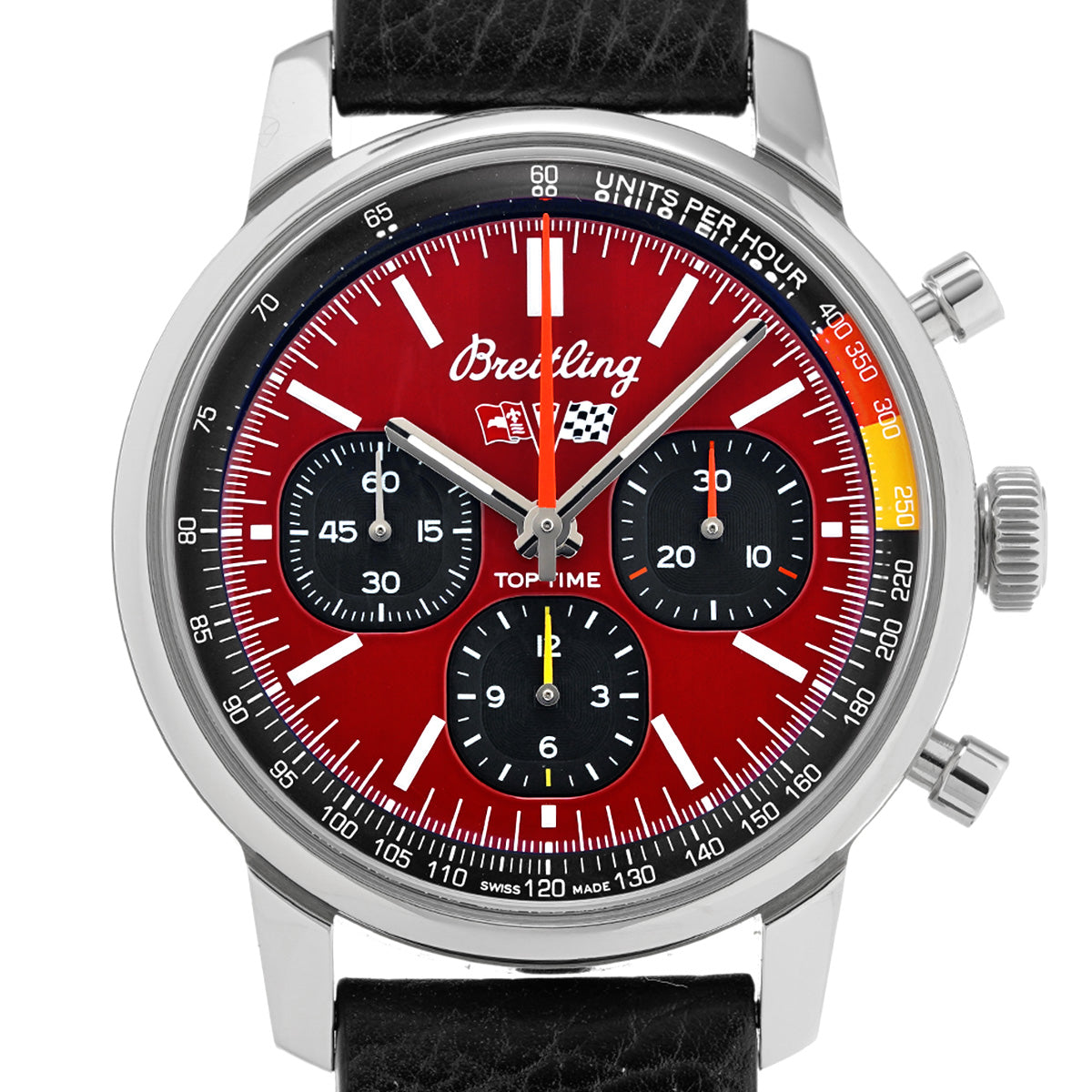 Top Time B01 Chevrolet Corvette AB01761A1K1X1 Red/Black BREITLING Men's [Pre-Owned].