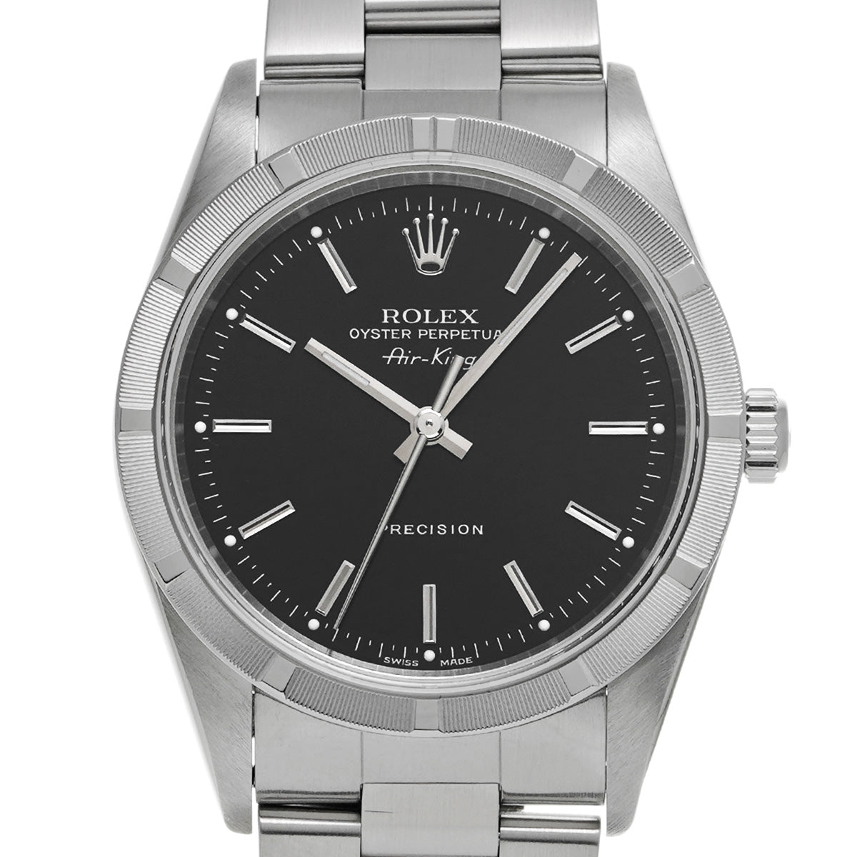 Air-King 14010 U (manufactured circa 1997) Black ROLEX Men's [Pre-owned].