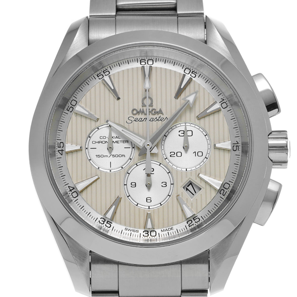 Seamaster Aqua Terra Co-Axial Chronograph 231.10.44.50.09.001 Ivory/Silver OMEGA Mens [Pre-owned]