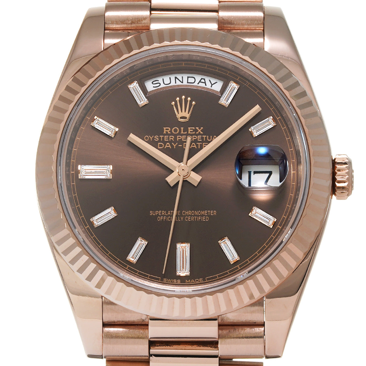 Day Date 40 228235A Random Serial Chocolate Brown ROLEX Men's [Pre-Owned].