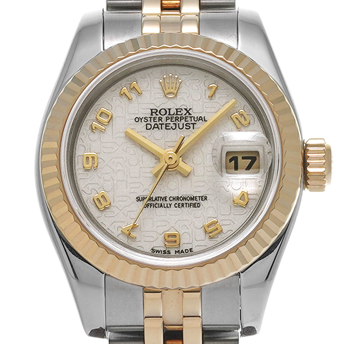 Datejust 179173 F (manufactured circa 2004) Ivory Computer ROLEX Ladies [Pre-Owned].