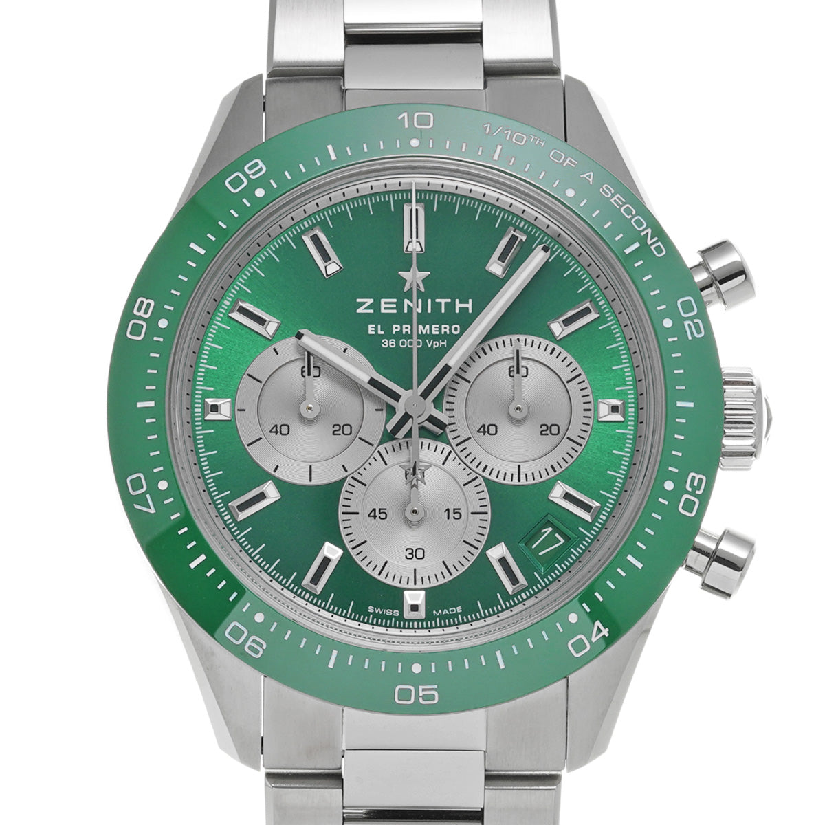 Chronomaster Sport Yoshida Special Edition 03.3108.3600/57.M3100 Green Lacquer/Silver ZENITH Men's [New].