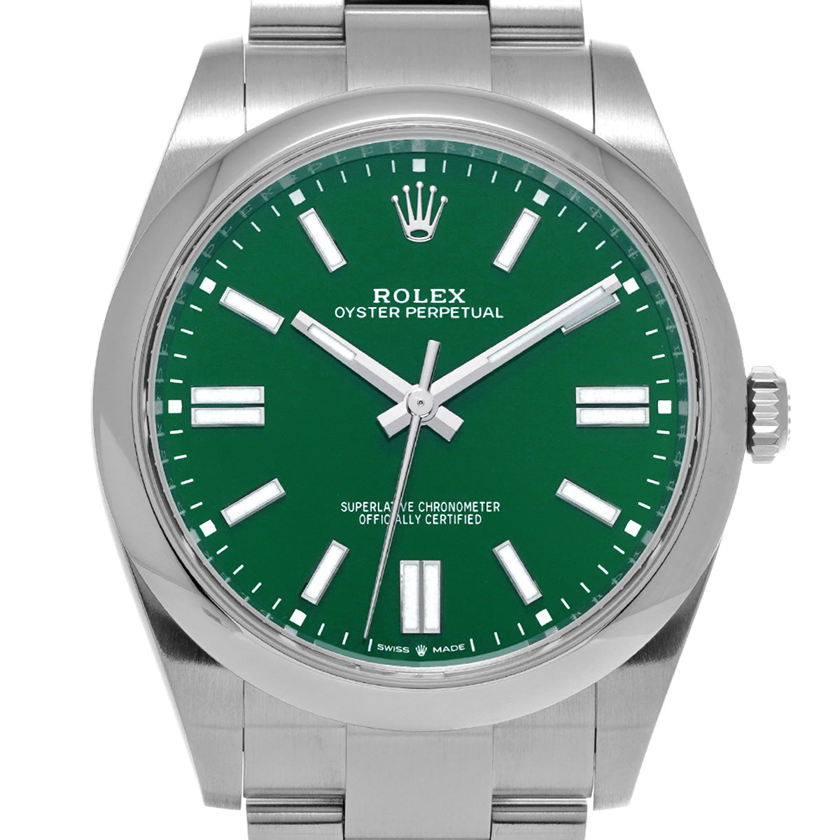 Oyster Perpetual 41 124300 Random Serial Green ROLEX Men's [Pre-Owned].