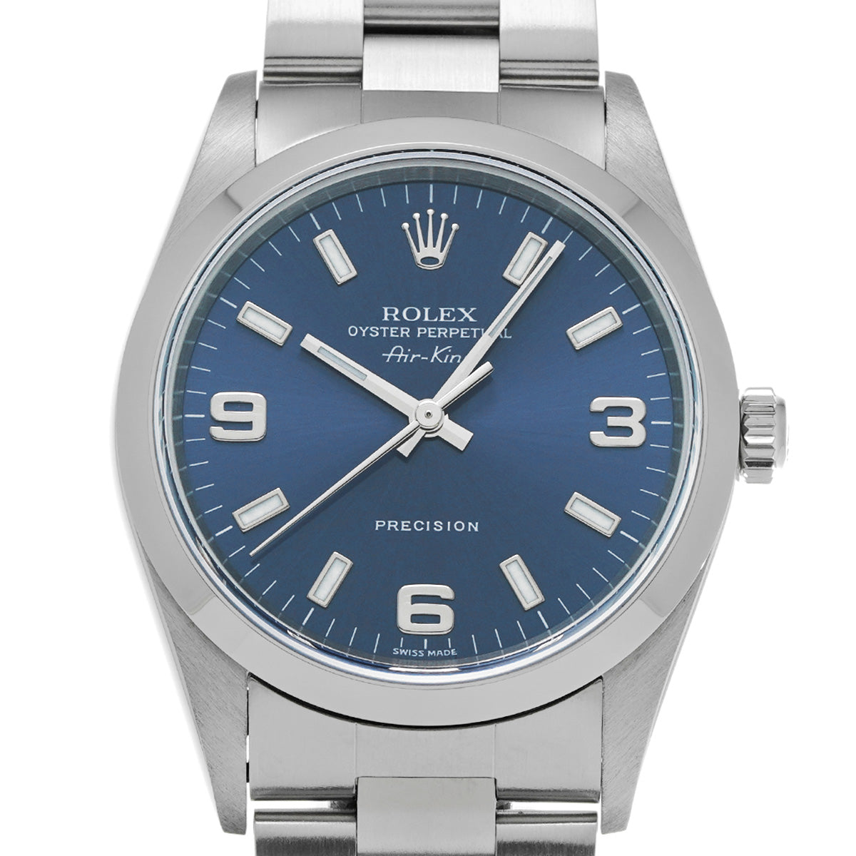 Air-King 14000M Y (manufactured circa 2003) Blue ROLEX Men's [Pre-Owned].