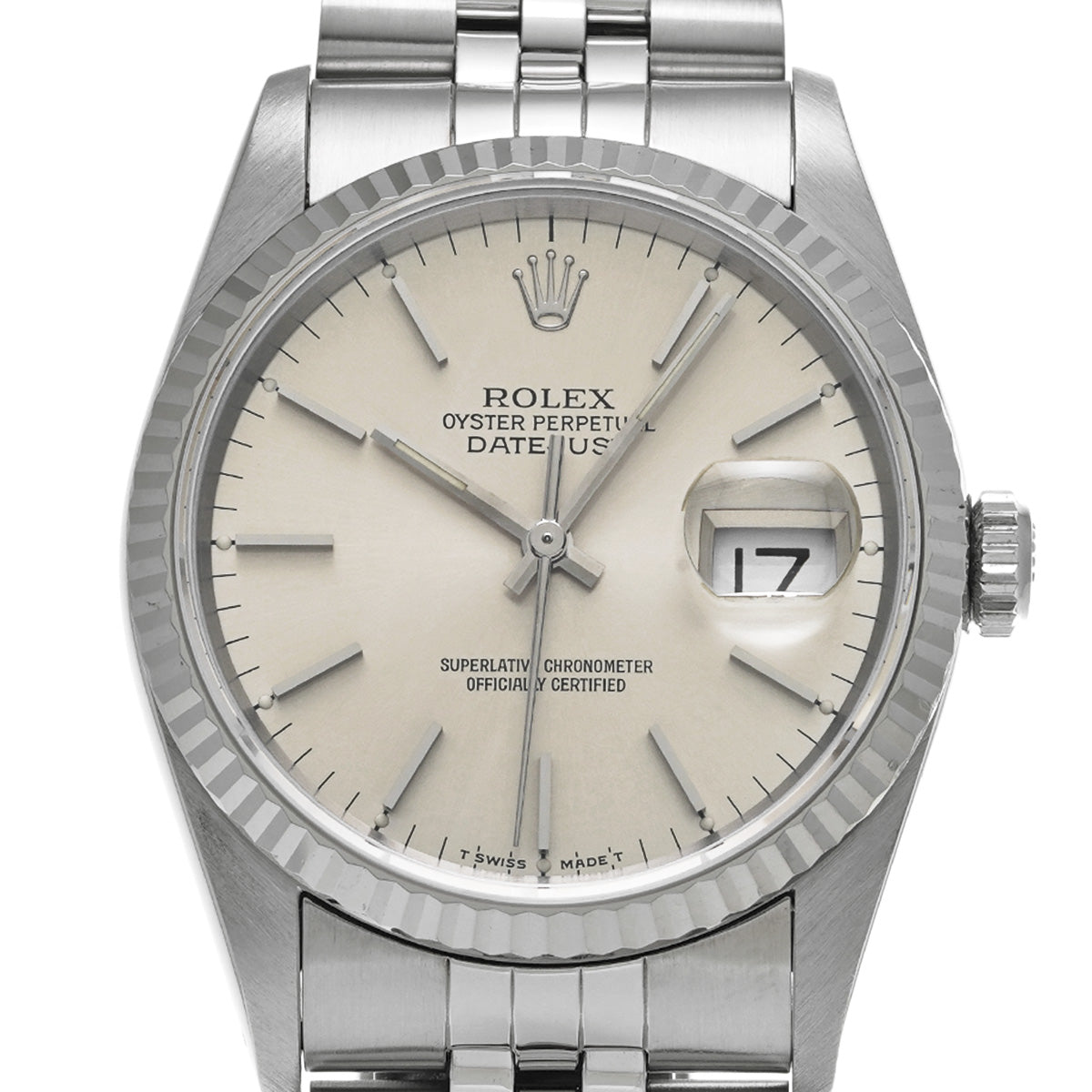 DATE JUST 16234 X (manufactured circa 1991) Silver ROLEX Men's [Pre-Owned].