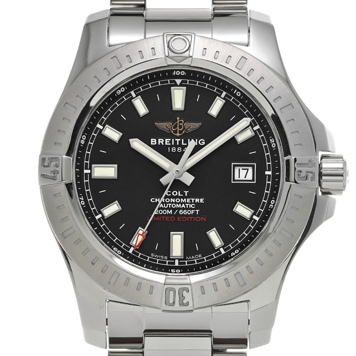 Colt Automatic A173882Y/BE66 Black BREITLING Men's [Pre-Owned].