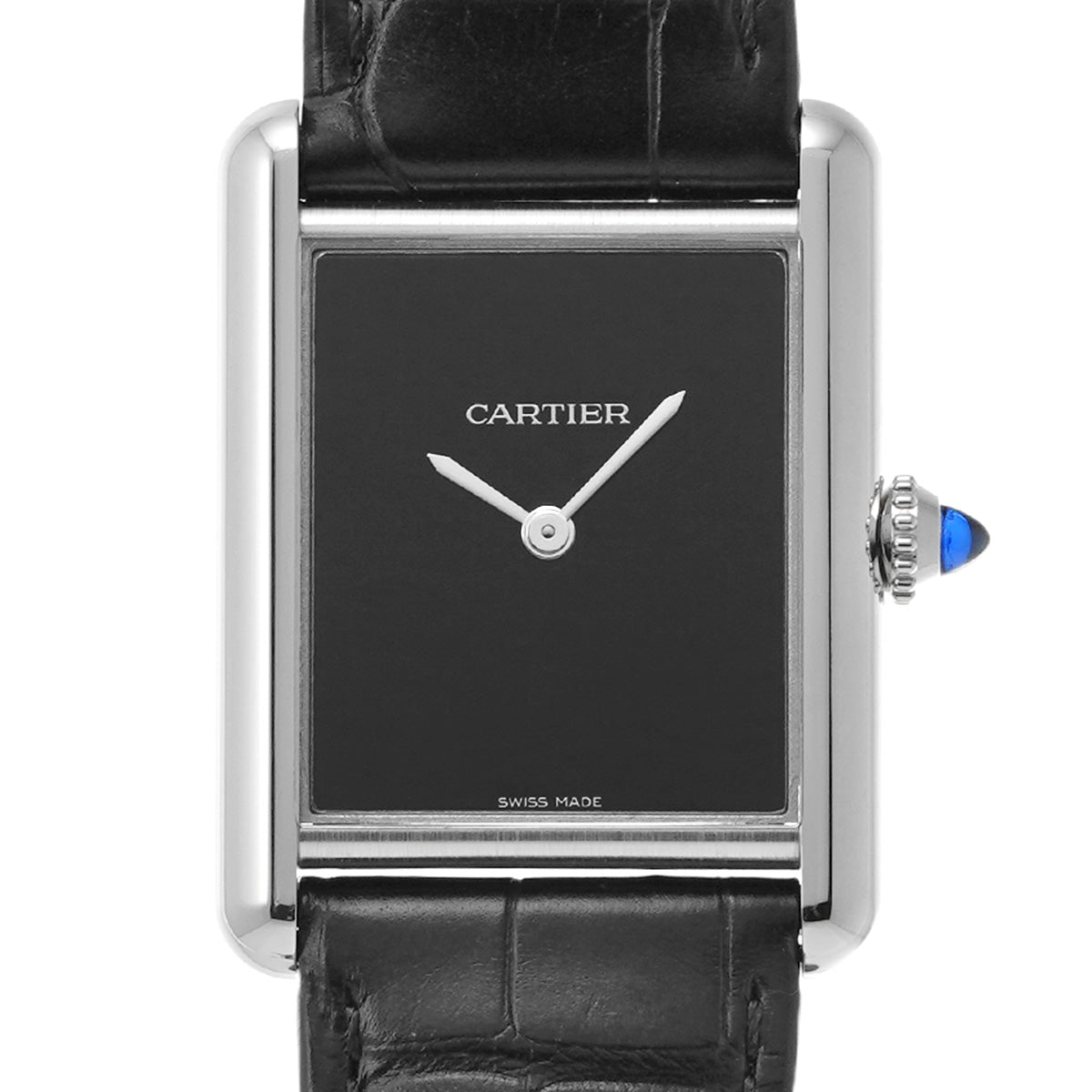 Tank Must de Cartier LM WSTA0072 Black Lacquer CARTIER Men's [Pre-Owned].