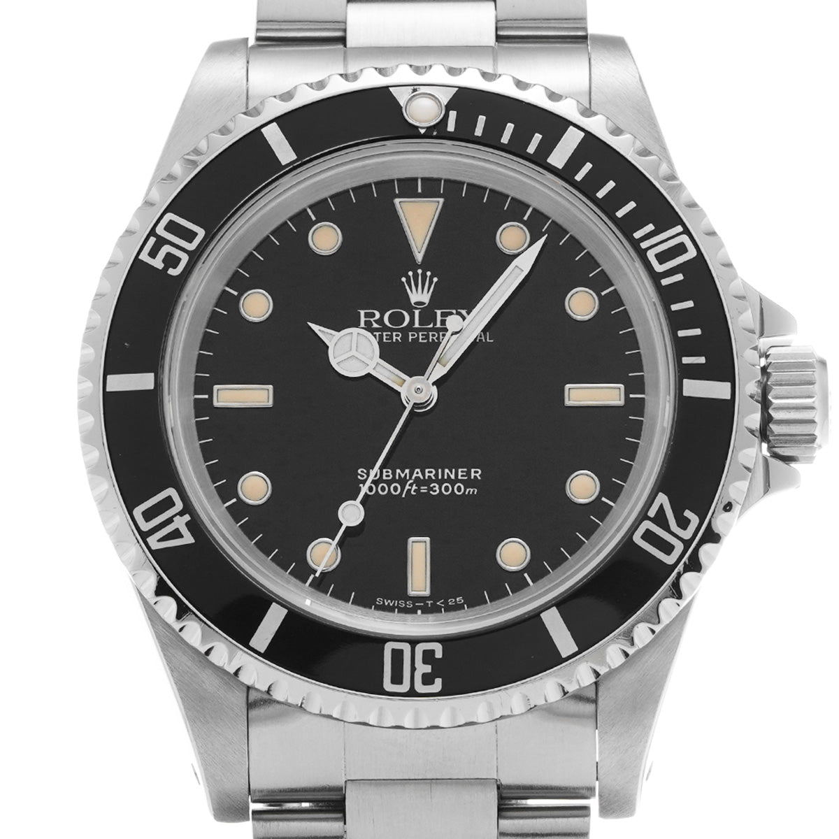 Submariner 14060 E (manufactured circa 1990) Black ROLEX Men's [Pre-Owned].