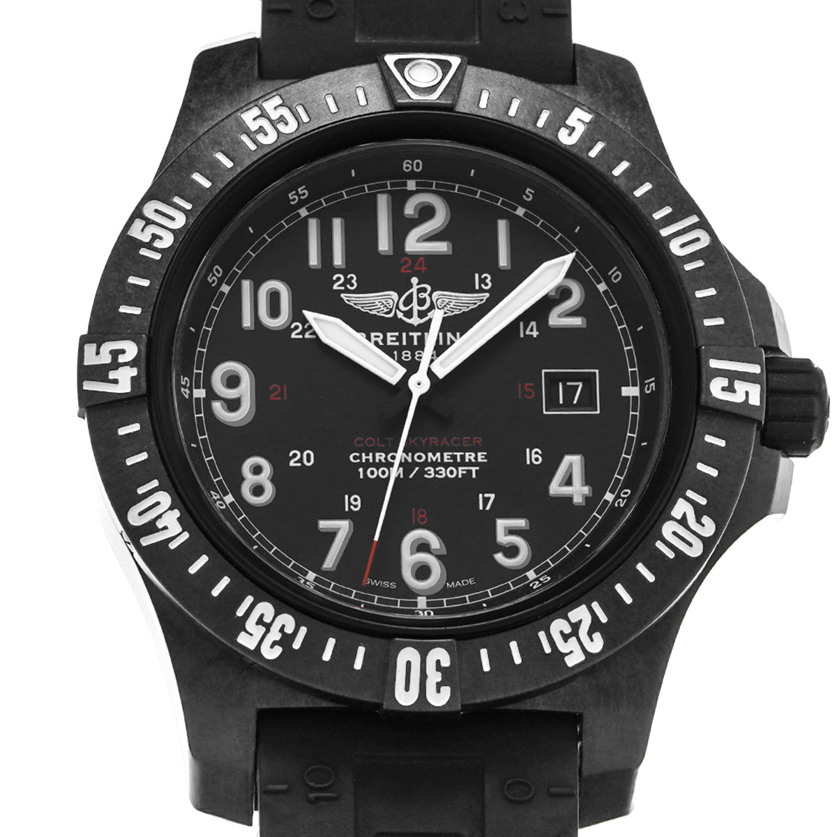 Colt Skyracer X74320E4/BF87 Black BREITLING Men's [Pre-Owned].