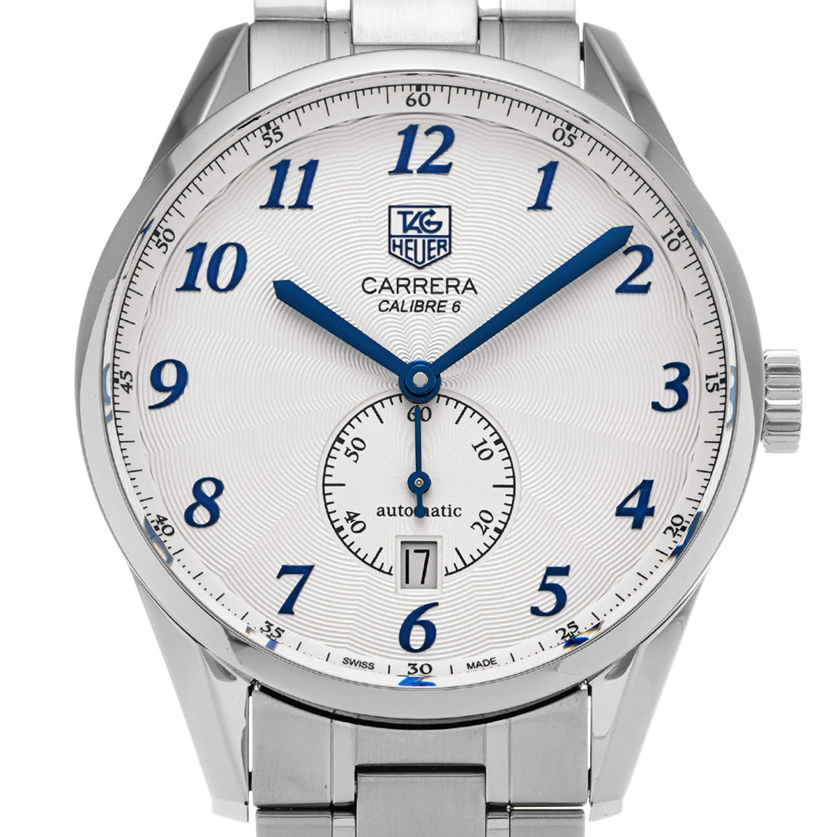 CARRERA Heritage Calibre 6 WAS2111.BA0732 Silver TAG HEUER Men's [Pre-Owned].
