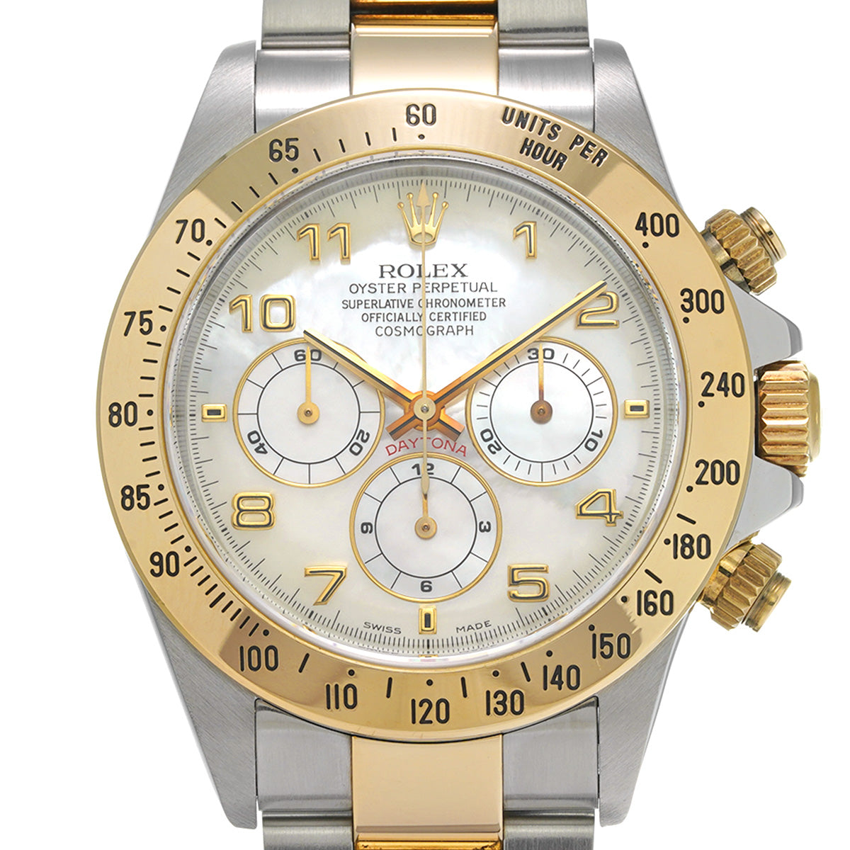 Cosmograph Daytona 16523NA U No. (manufactured around 1997) White MOP ROLEX Men's [Pre-Owned].