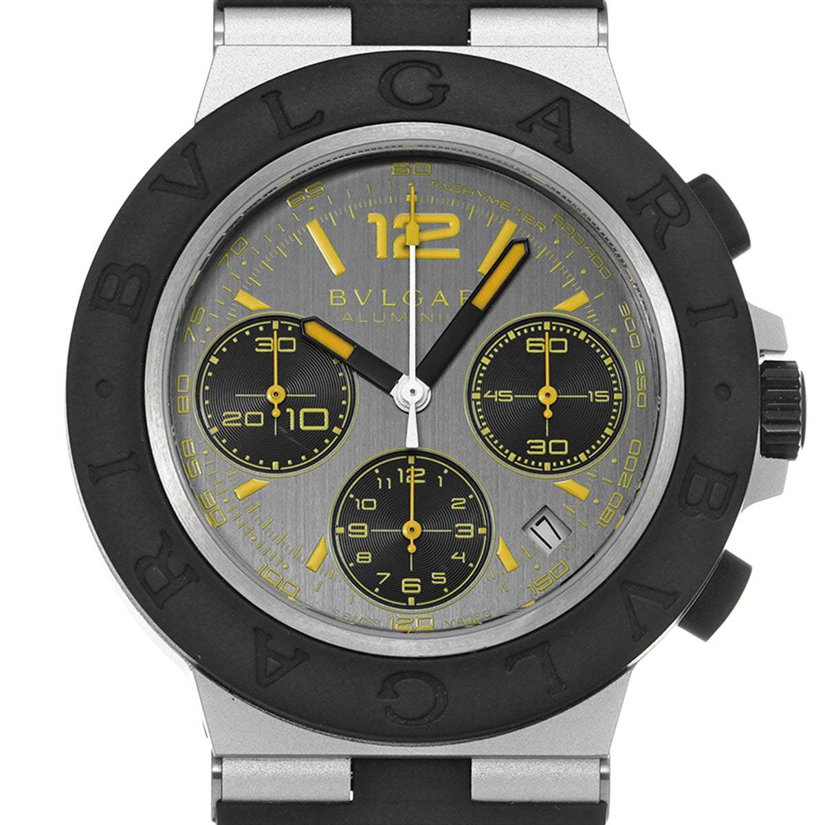 Aluminium Gran Turismo BB41ATCH Gray BVLGARI Men's [Pre-owned]