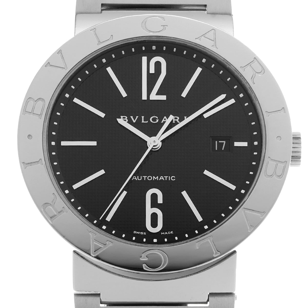 Bulgari Bulgari BB42BSSD AUTO Black BVLGARI Men's [Pre-Owned].