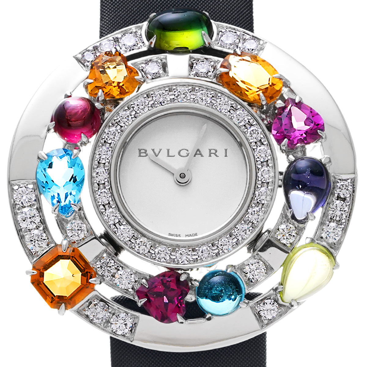 Astorale cherchi multi-stone AEW36G White BVLGARI Ladies [Pre-owned].