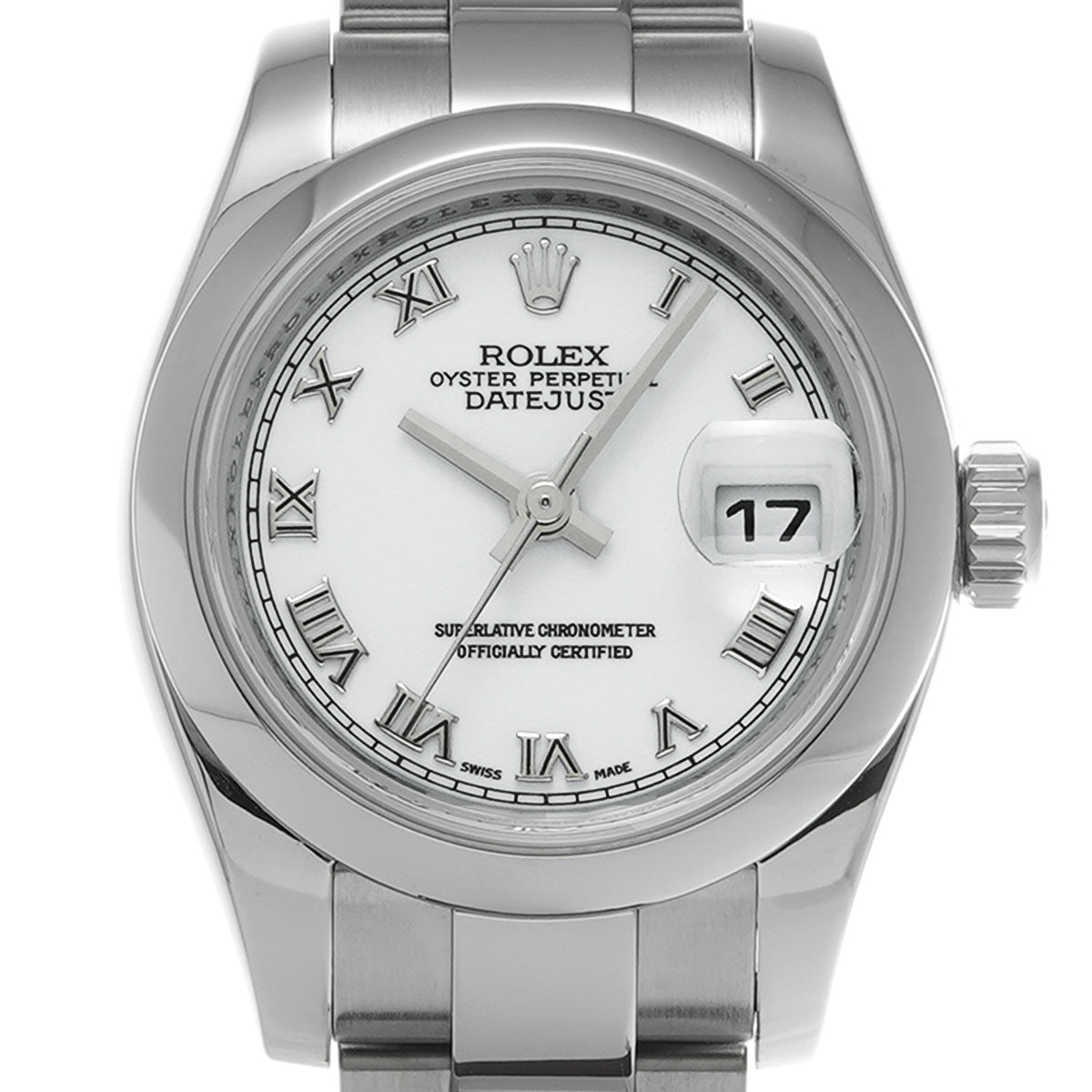 DATE JUST 179160 Z (made around 2006) Silver ROLEX Ladies [Pre-Owned].