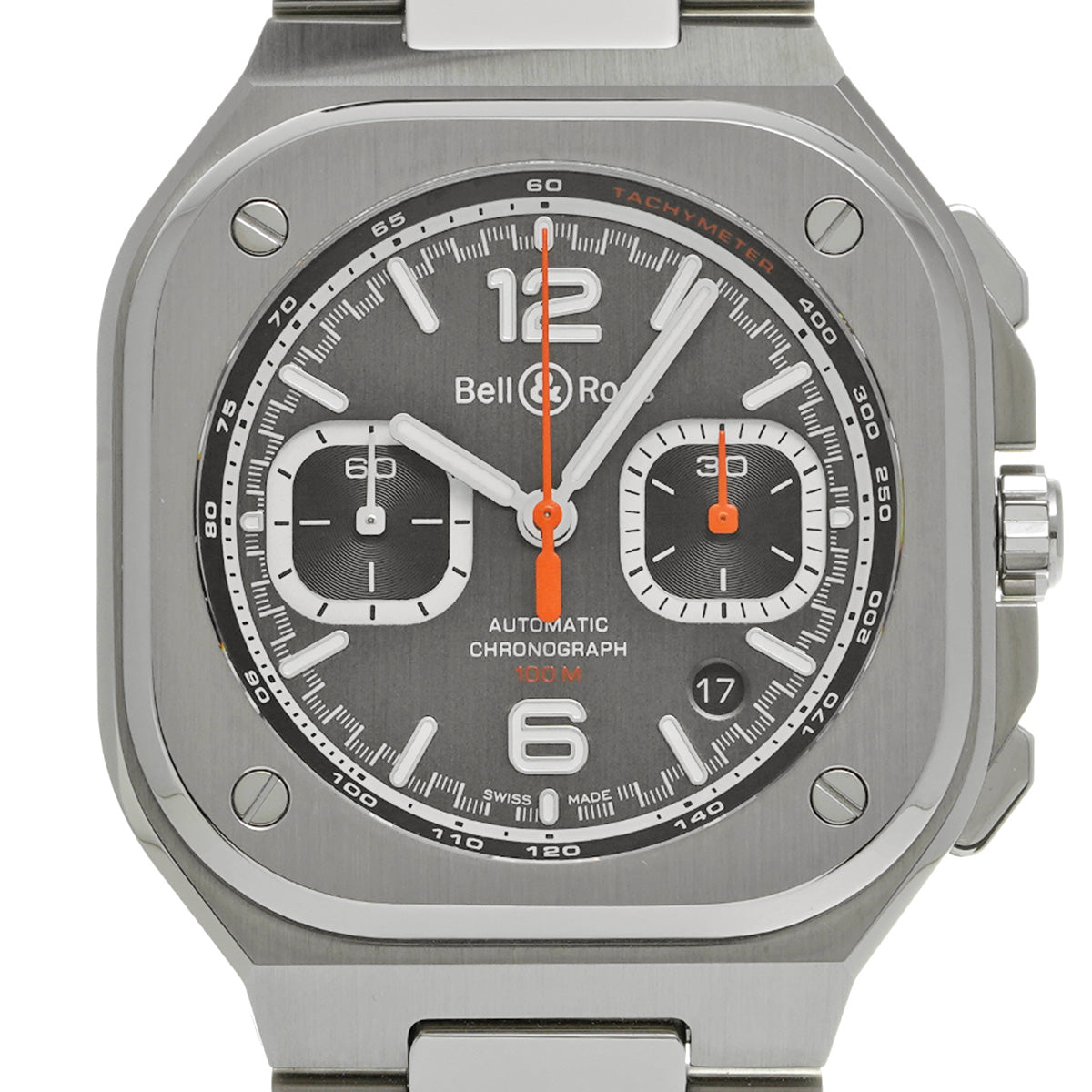 BR 05 Chrono Sport Steel BR05C-SP-ST/SST Gray Bell &amp; Ross Men's [pre-owned]