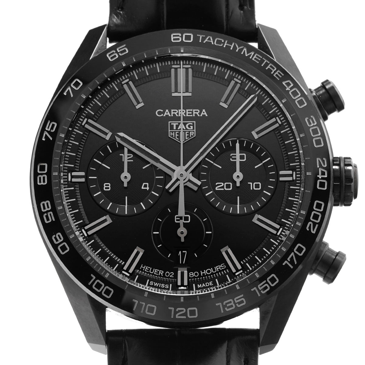 CARRERA Calibre Heuer 02 Japan Black Edition CBN2A1G.FC6501 Black TAG HEUER Men's [Pre-owned].