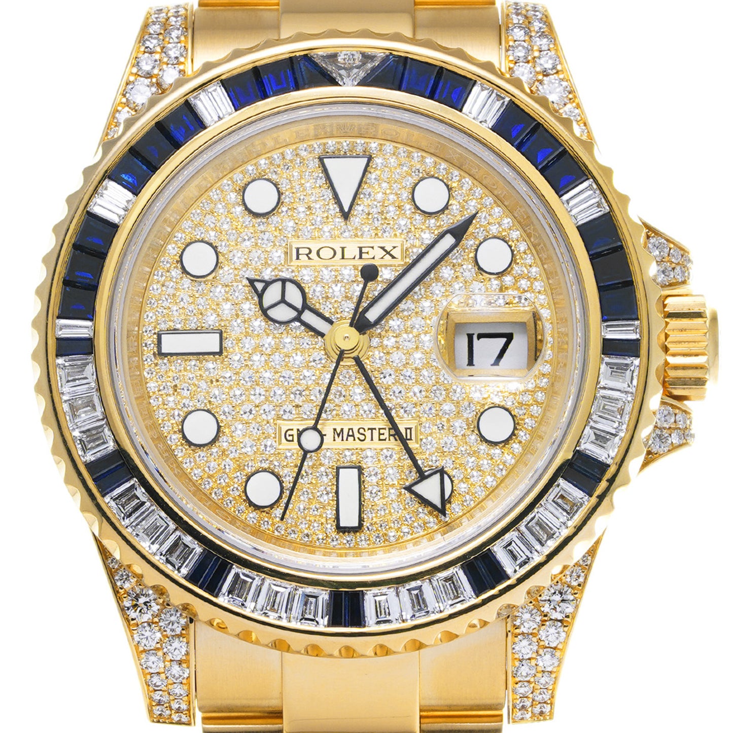 GMT Master II 116758SA V (manufactured circa 2010) Pav Diamond ROLEX Men's [Pre-Owned].