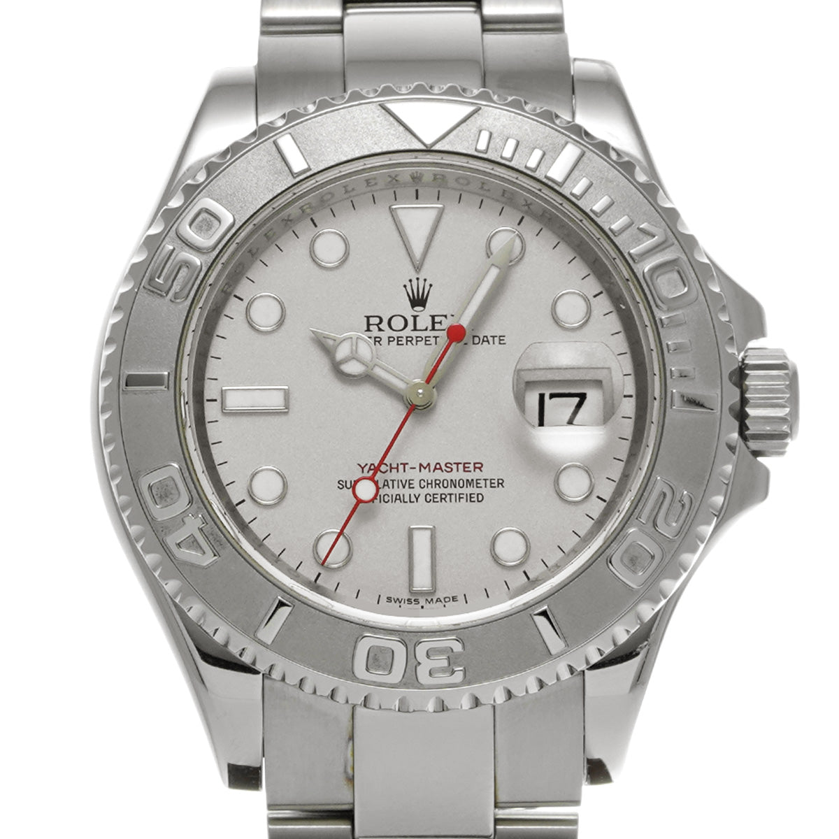 Yacht-Master Rhodium 16622 V (manufactured circa 2008) Gray ROLEX Men's [Pre-Owned].