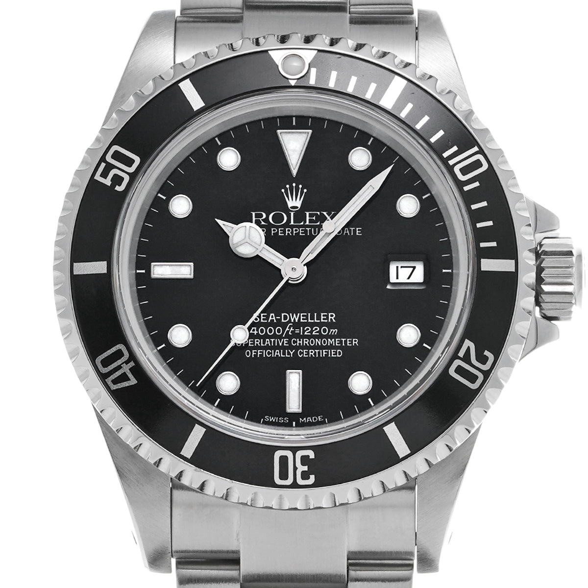 Sea-Dweller 16600 P (made around 2000) Black ROLEX Men's [Pre-Owned].