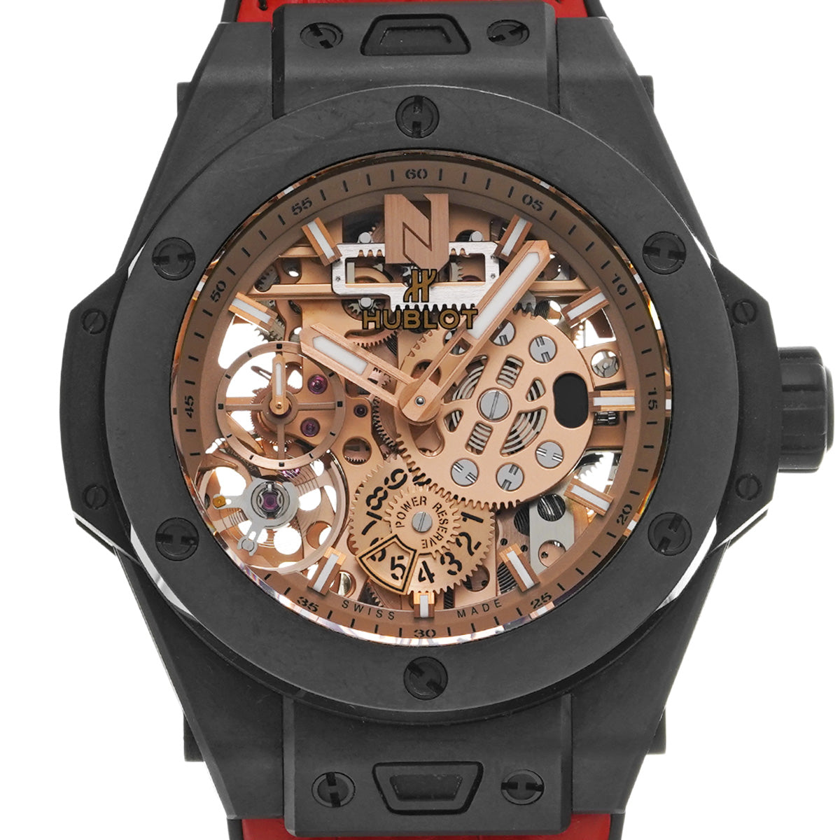 Big Bang Mecha-10 Nicky Jam Ceramic 414.CI.4010.LR.NJA18 Skeleton HUBLOT Men's [Pre-owned]
