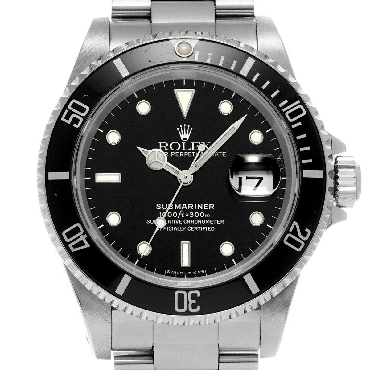 16610 Submariner Date E (manufactured circa 1990) Black ROLEX Men's [Pre-Owned].