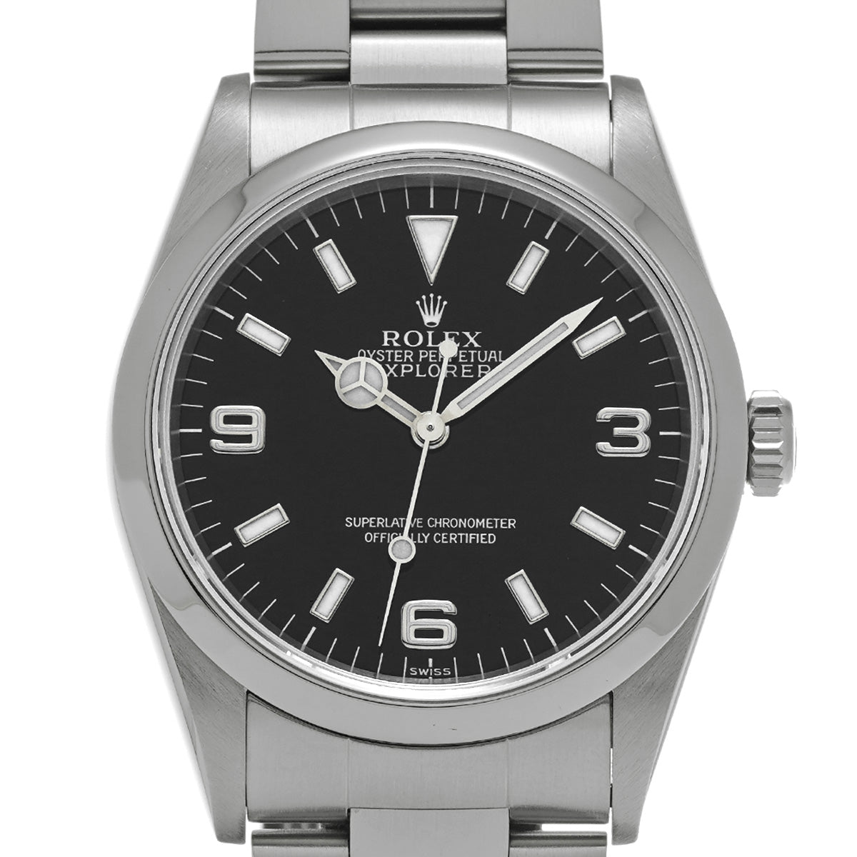 Explorer 14270 A (manufactured circa 1998) Black ROLEX Men's [Pre-Owned].