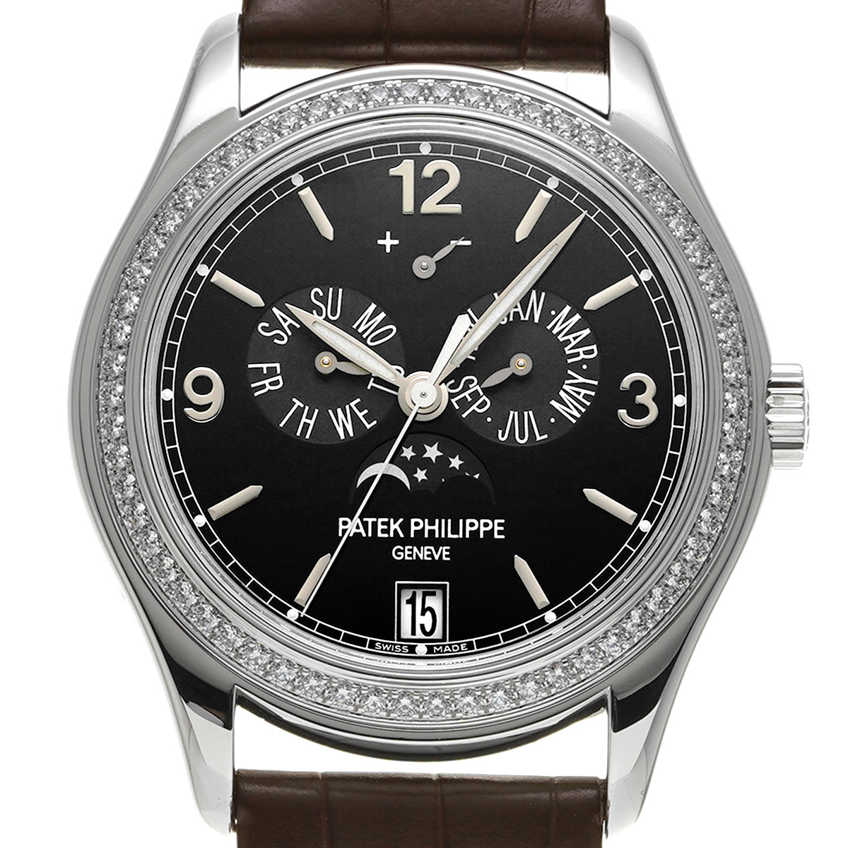Complication Annual Calendar Moonphase 5147G-001 Black PATEK PHILIPPE Men's [Pre-Owned].