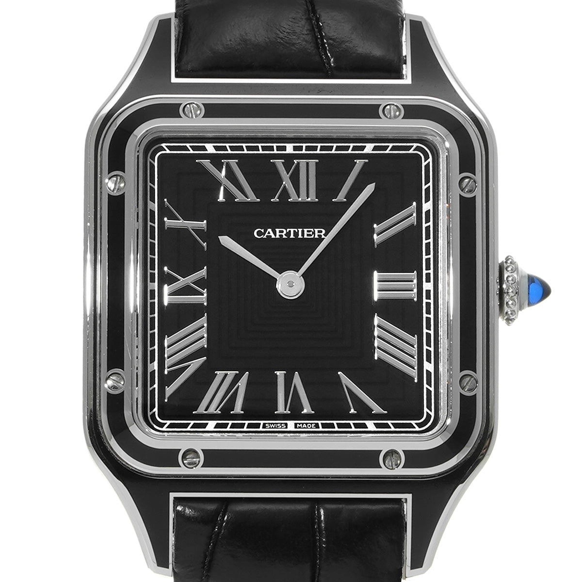 Santos Dumont LM WSSA0046 Black CARTIER Men's [Pre-owned]