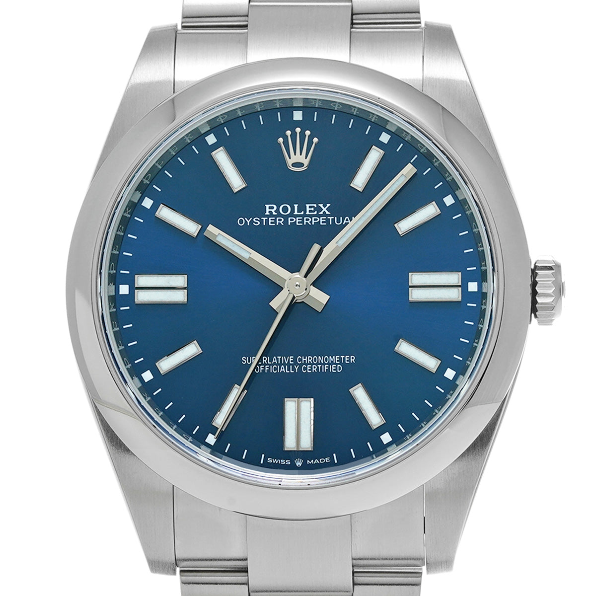 Oyster Perpetual 41 124300 Random Serial Blue ROLEX Men's [Pre-Owned].