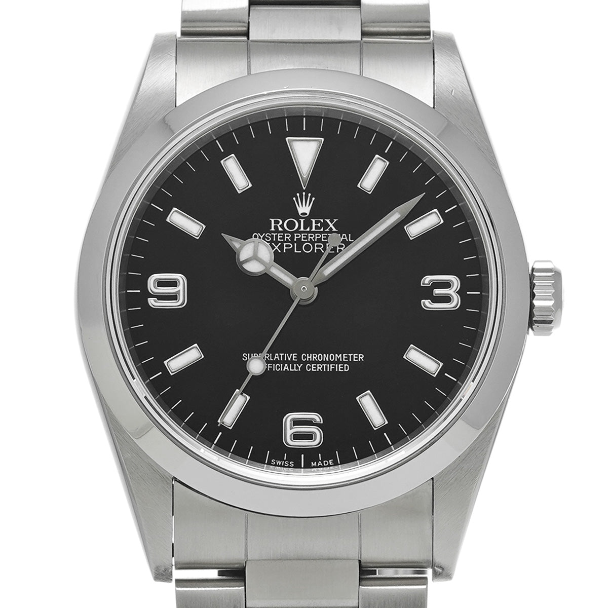 Explorer 14270 A (manufactured circa 1998) Black ROLEX Men's [Pre-Owned].