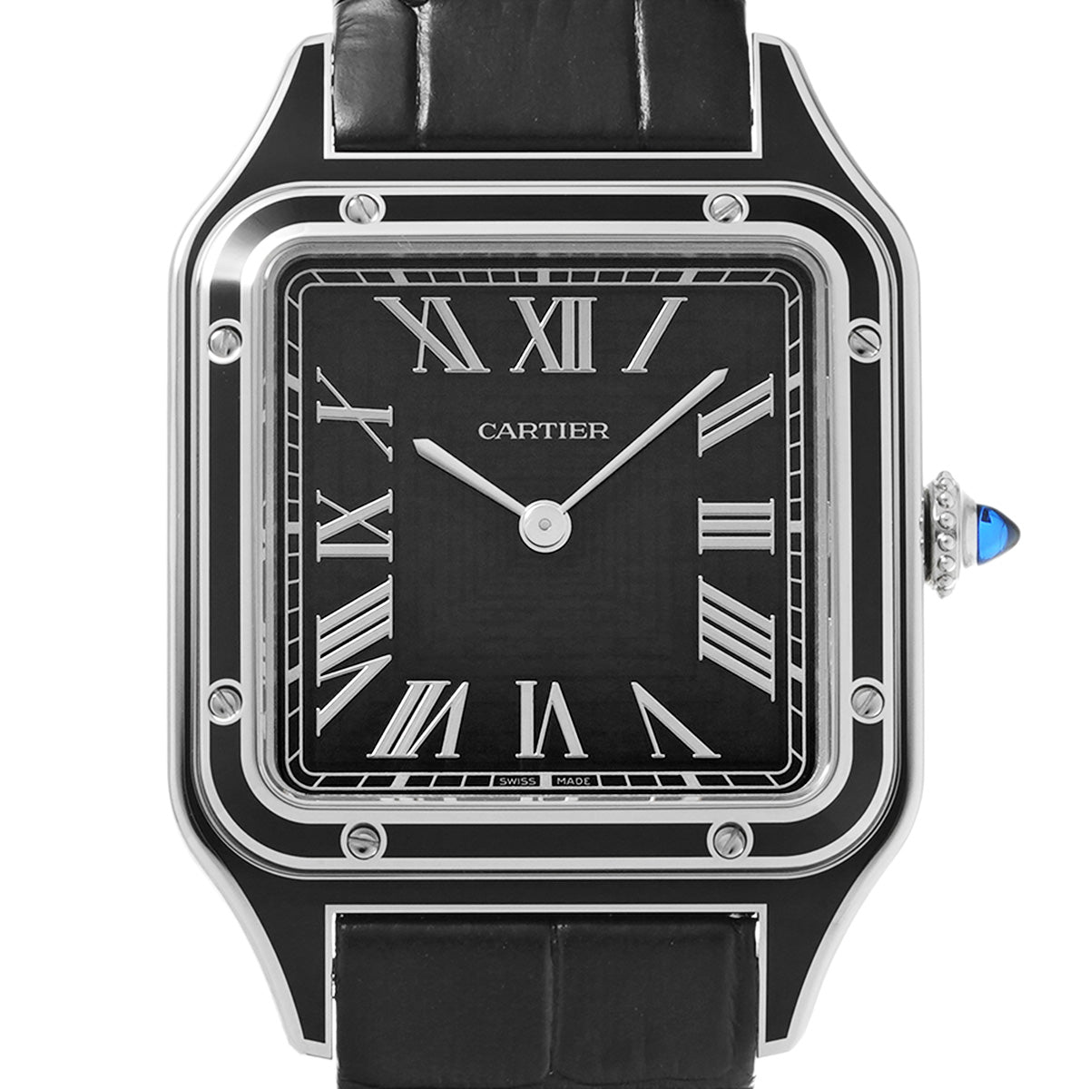 Santos Dumont LM WSSA0046 Black CARTIER Men's [Pre-owned]