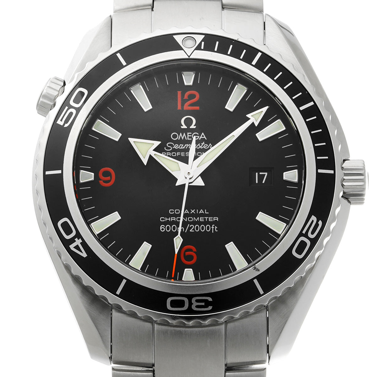 2200.51 Seamaster Planet Ocean 600 Co-Axial Black OMEGA Men's [Pre-Owned].