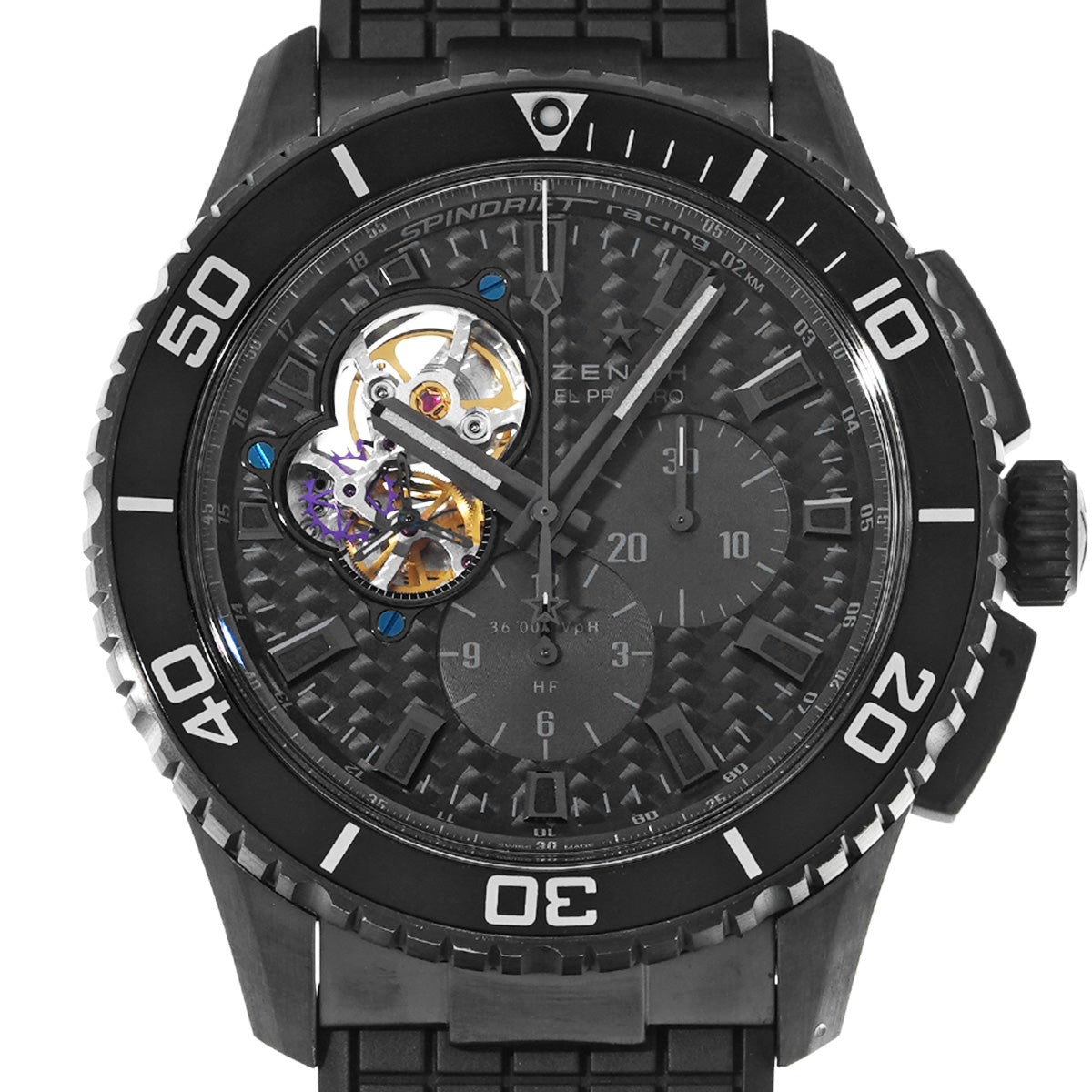El Primero Stratos Stratos Spindrift 75.2060.4061/21.R573 Black ZENITH Men's [pre-owned]