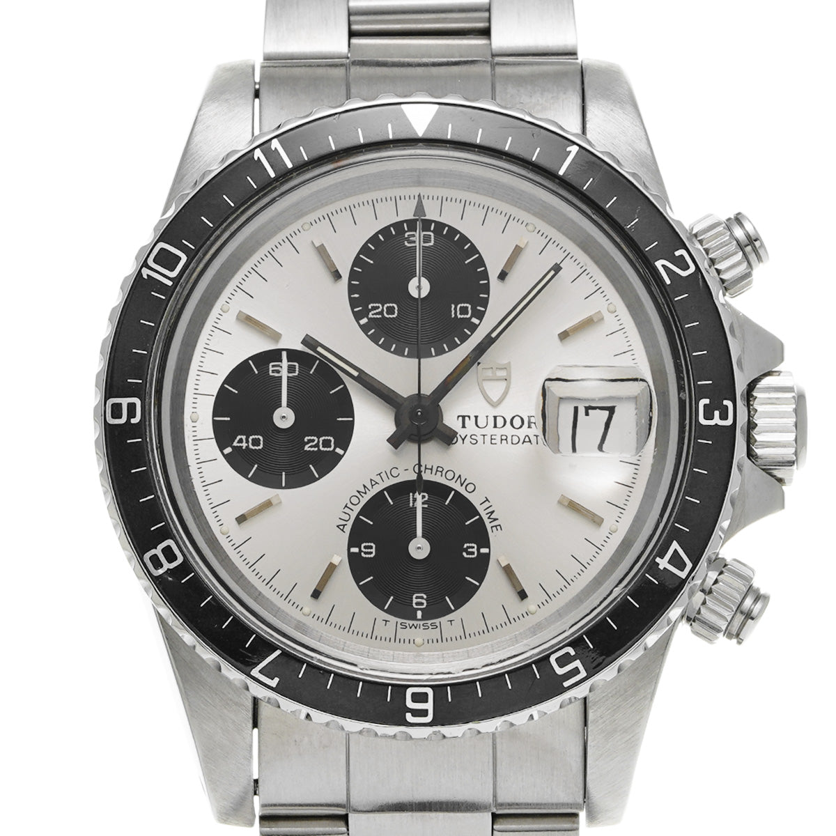 Chronotime 79170 B45 (manufactured circa 1992) Silver/Black TUDOR Men's [Pre-Owned].
