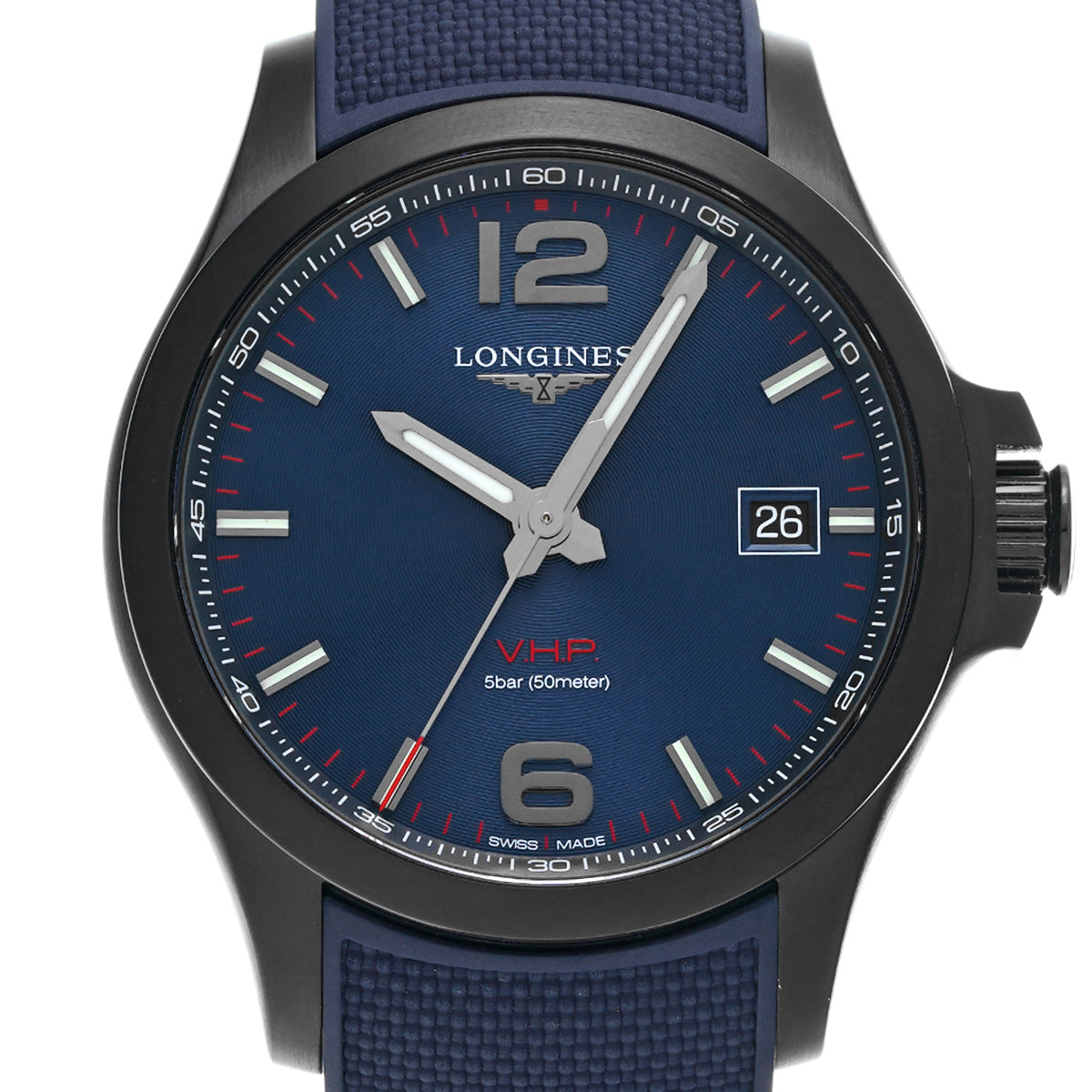 Conquest V.H.P L3.726.2.96.9 Blue LONGINES Men's [Pre-Owned].