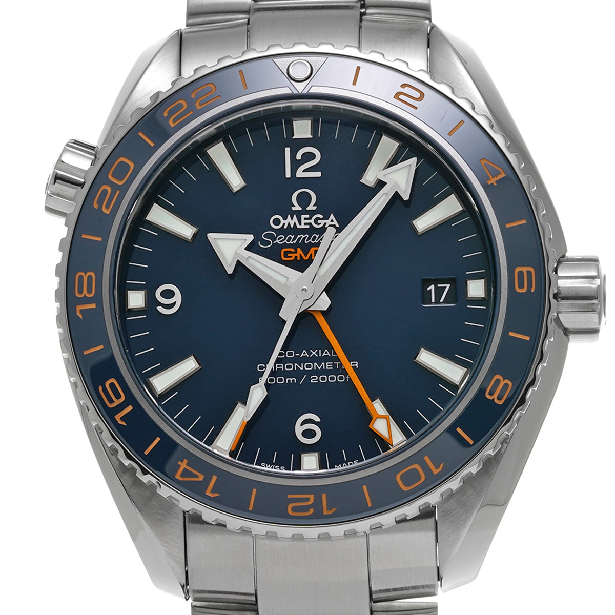 Seamaster Planet Ocean 600 Co-Axial GMT Good Planet 232.30.44.22.03.001 Blue OMEGA Mens [Pre-Owned]