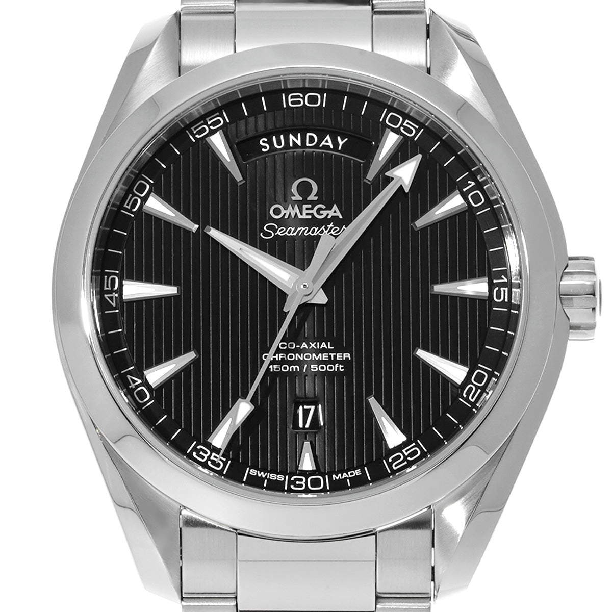 Seamaster Aqua Terra Co-Axial Day Date 231.10.42.22.01.001 Black OMEGA Men's [Pre-Owned].