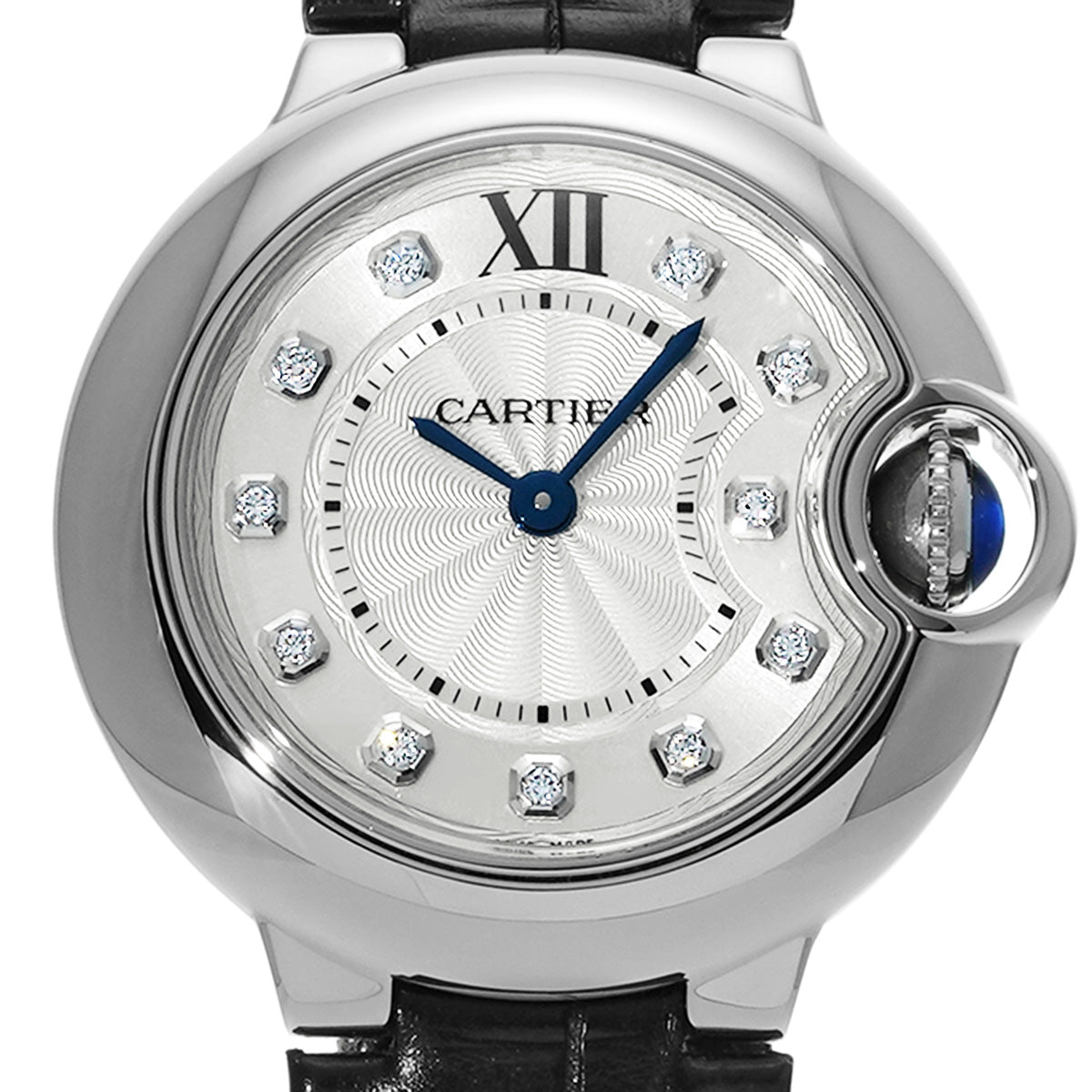Ballon Bleu SM W4BB0008 Silver / Diamonds CARTIER Ladies [Pre-owned]