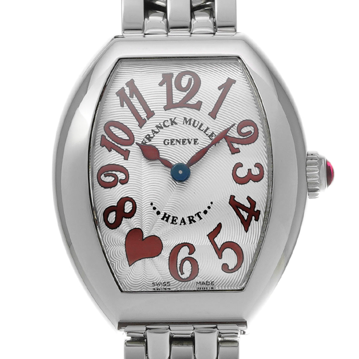 Tonneau Curvex Heart to Heart Siete 5002SQZC7HJAC Silver FRANCK MULLER Ladies [Pre-owned].