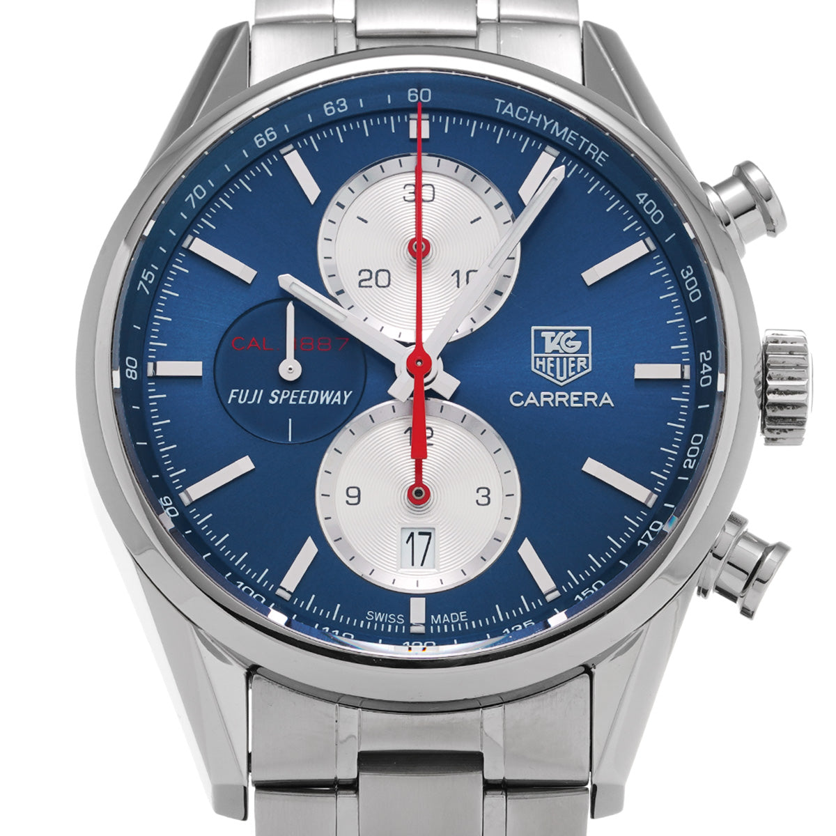 CARRERA CALIBRE 1887 CHRONOGRAPH FUJI SPEEDWAY Japan limited edition of 400 pieces CAR211B.BA0724 Blue/Silver TAG HEUER Mens [Pre-Owned].