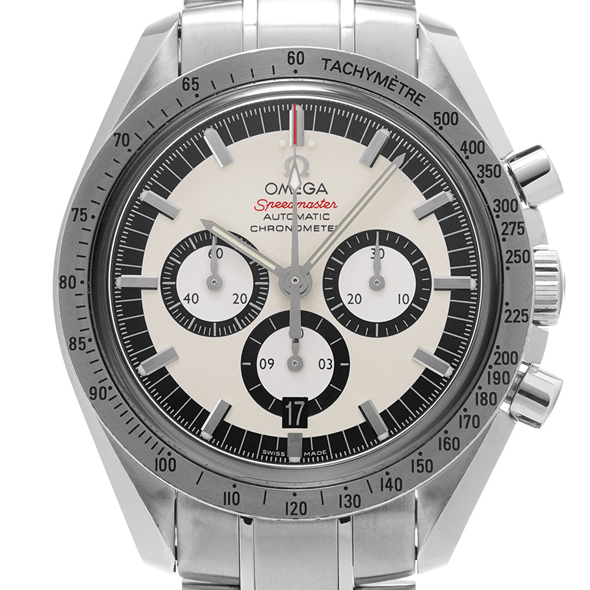 Speedmaster Legend Michael Schumacher 2005 3506.31 White/Black OMEGA Men's [Pre-Owned]