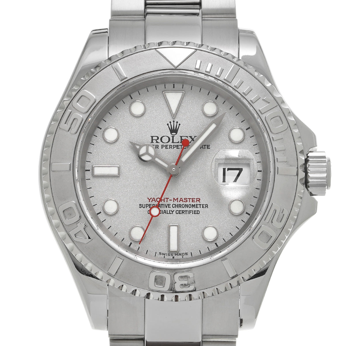 Yacht-Master Rhodium 16622 F (manufactured circa 2004) Gray ROLEX Men's [Pre-Owned].