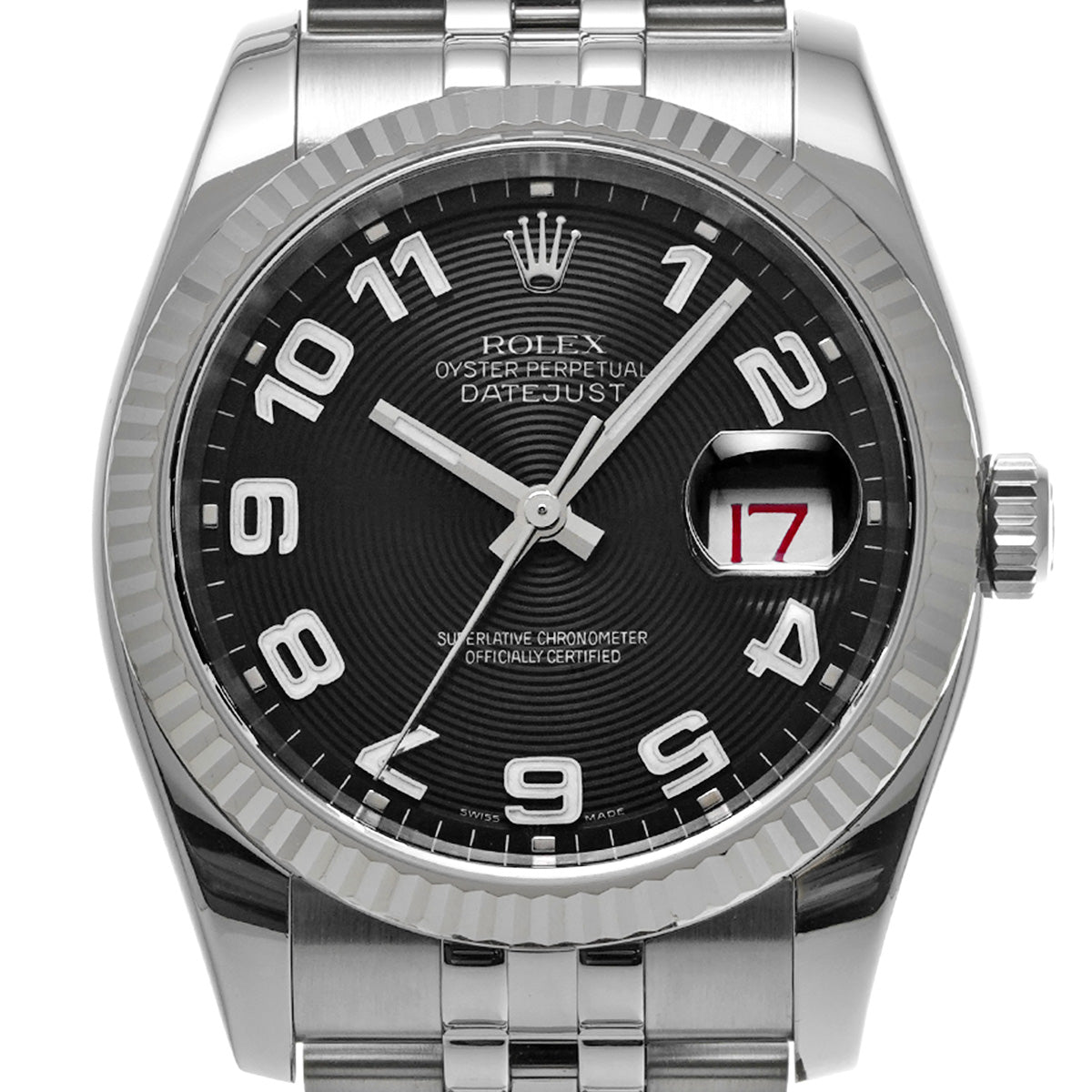 DATE JUST 116234 D (made around 2005) Black ROLEX Men's [Pre-Owned].
