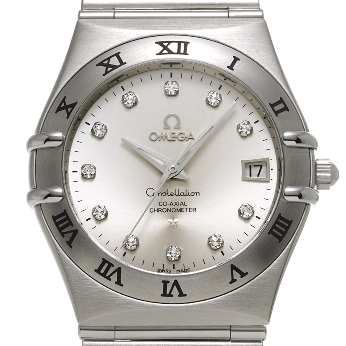 111.10.36.20.52.001 Constellation Co-Axial 160th Silver/Diamond OMEGA Men's [Pre-Owned].