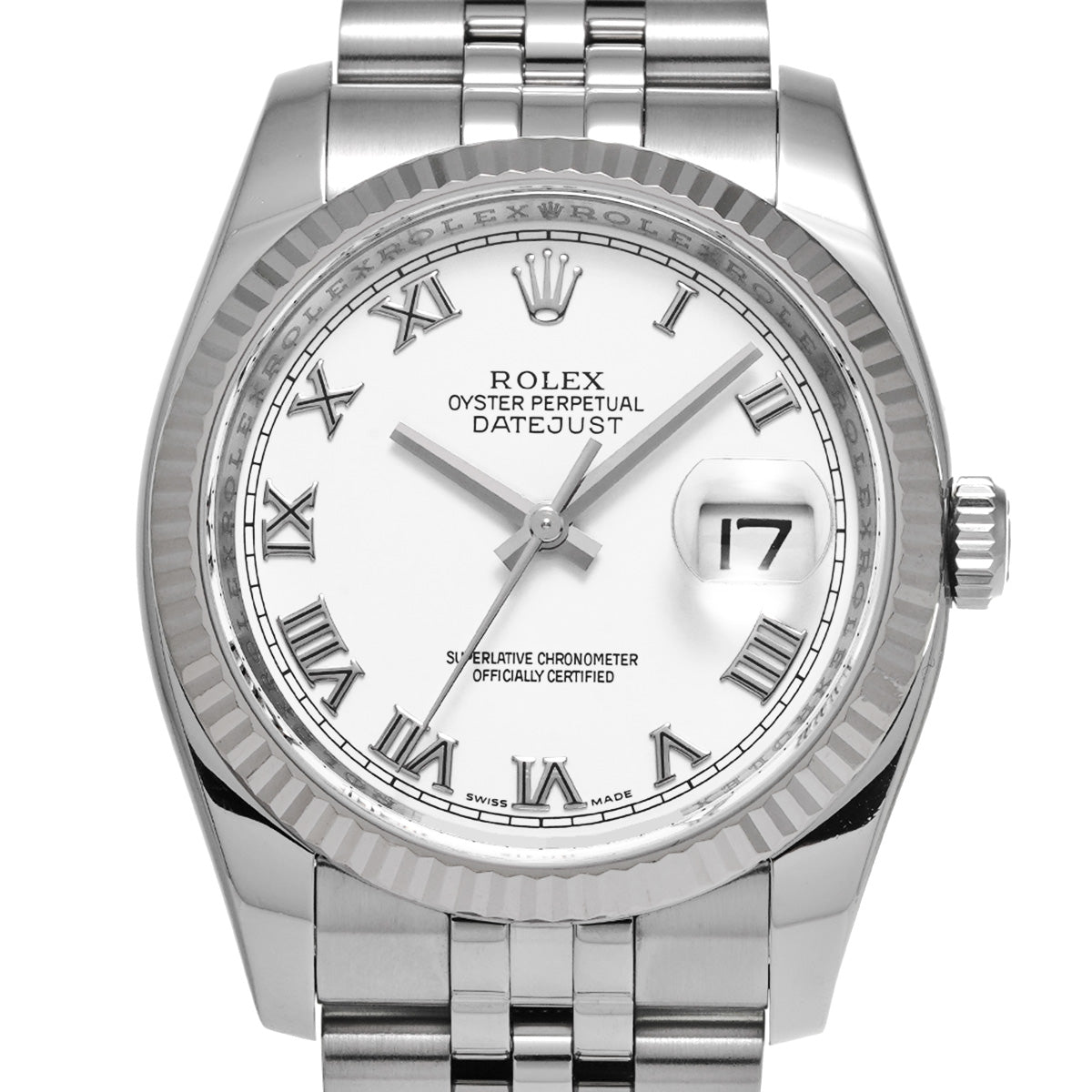 DATE JUST 116234 M (made around 2007) White ROLEX Men's [Pre-Owned].